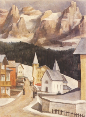 1936-veduta-di-san-martino-di-castrozza-olio-su-compensato-camera-di-comm-di-ferrara-eur